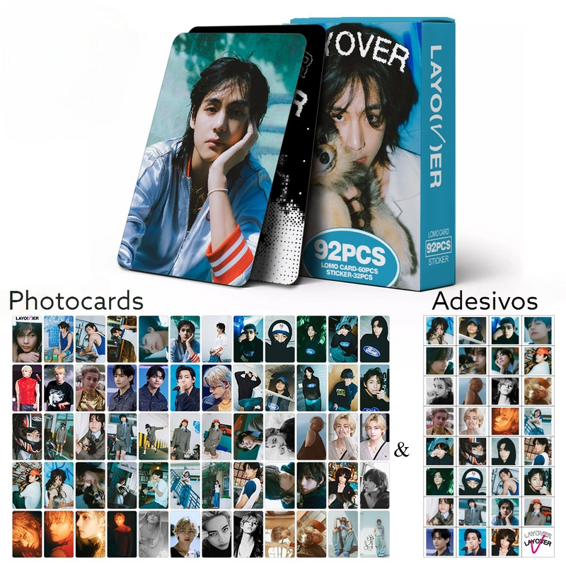 KIT 92 PZS (60 FOTOTARJETAS + 32 PEGATINAS) V LAYOVER