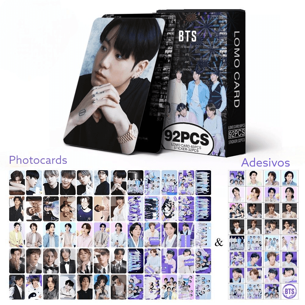 KIT 92 PCS (60 PHOTOCARDS + 32 STICKERS) BTS PARTY 2023