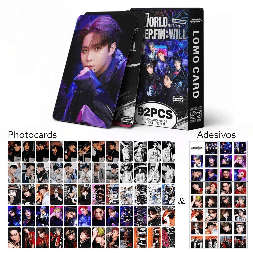 KITS 92 UDS (60 FOTOCARDS + 32 STICKERS) ATEEZ 2024 HACIA LA LUZ