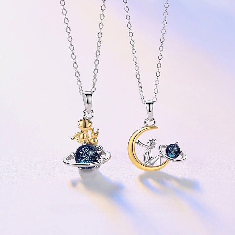 THE LITTLE PRINCE NECKLACES IN 925 SILVER