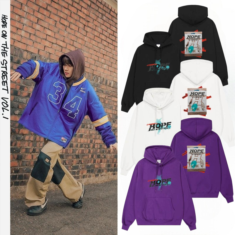 JHOPE HOODIE HOPE ON THE STREET (muchos colores)