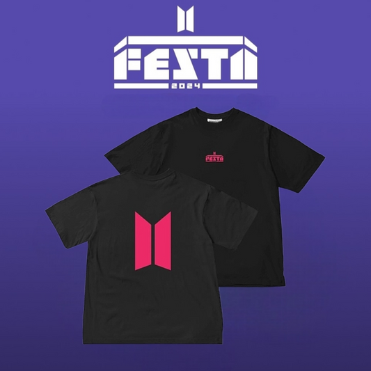 CAMISETA DE MERCADOTECNIA BTS PARTY 2024 100 % ALGODÓN