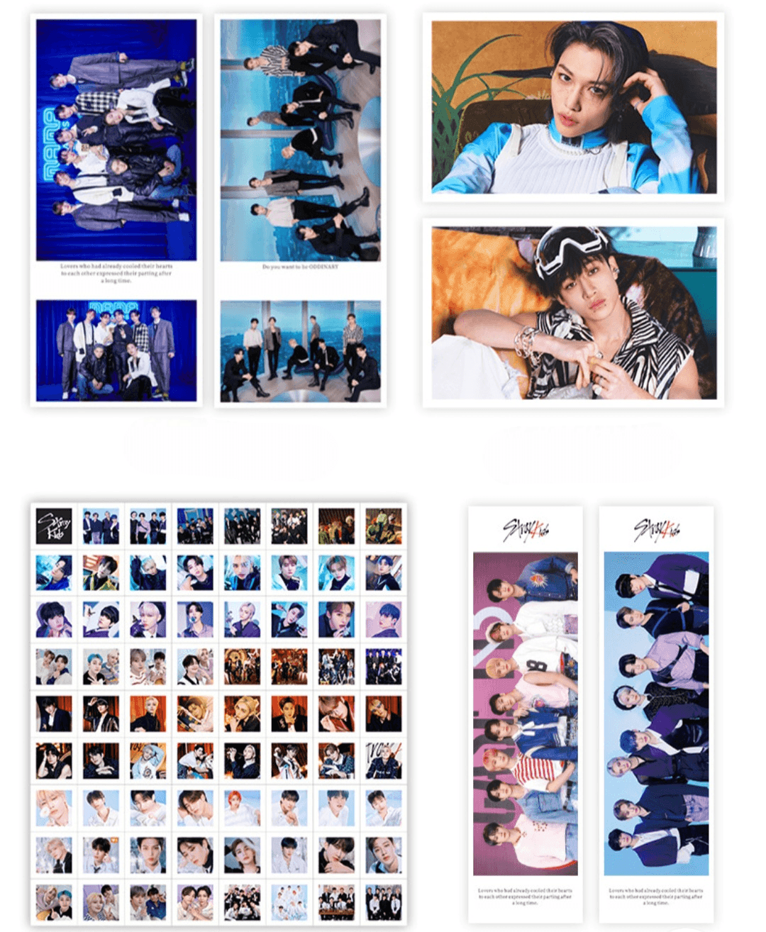 KITS VARIOS - STRAY KIDS 80 UDS (LIBRO DE FOTOS + OTROS ARTÍCULOS VARIOS)