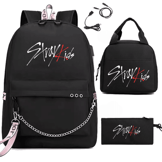 SET MOCHILAS STRAY KIDS (¡3 modelos diferentes!)