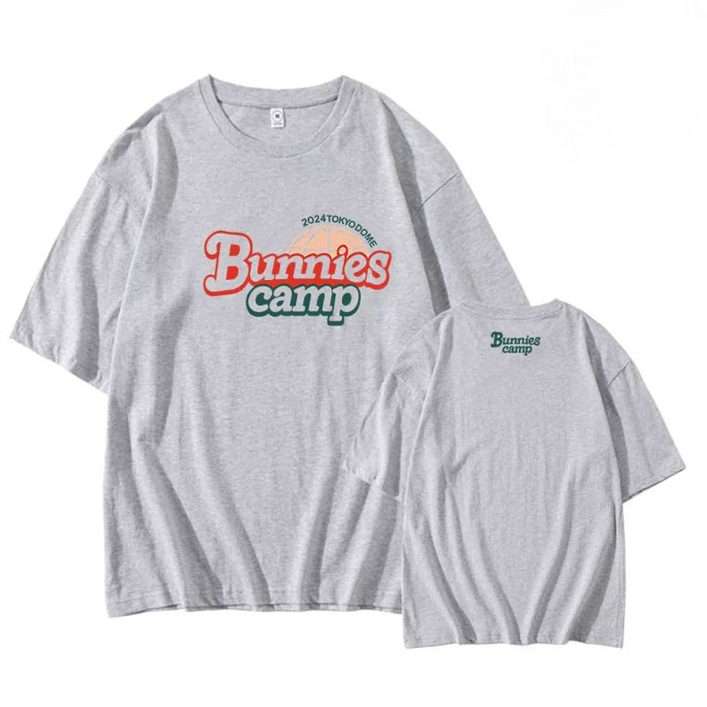 CAMISETAS NEWJEANS BUNNIES CAMP 2024 100% ALGODÃO