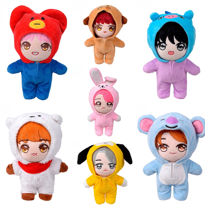 MUÑECA BTS + ROPA BT21 (todos los miembros)