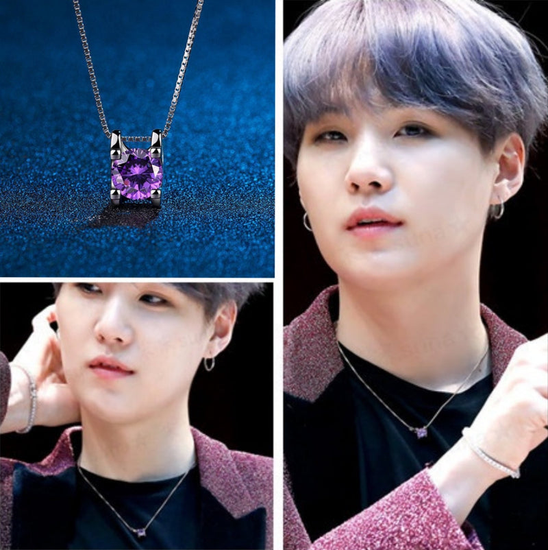 PURPLE SUGA BTS NECKLACE