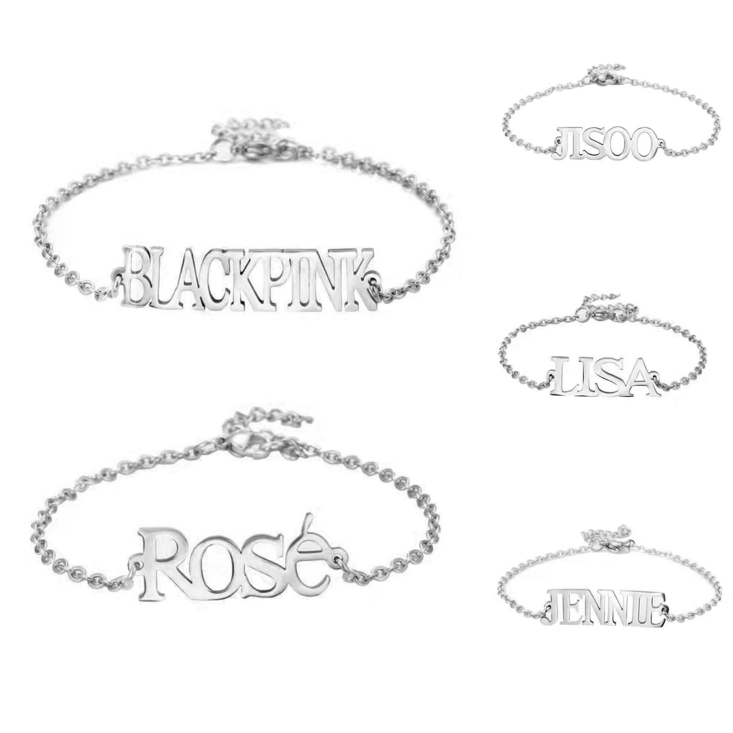 PULSERAS DE ACERO INOXIDABLE BLACKPINK