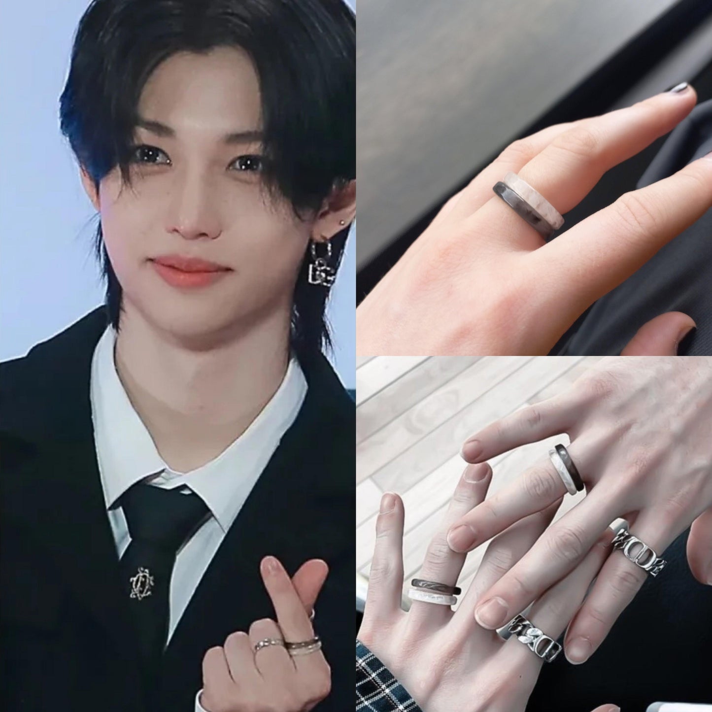 ANILLOS DE STRAY KIDS DE FELIX/HYUNJIN