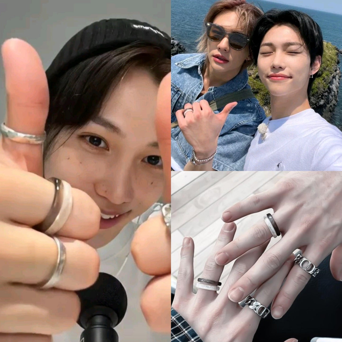 ANILLOS DE STRAY KIDS DE FELIX/HYUNJIN