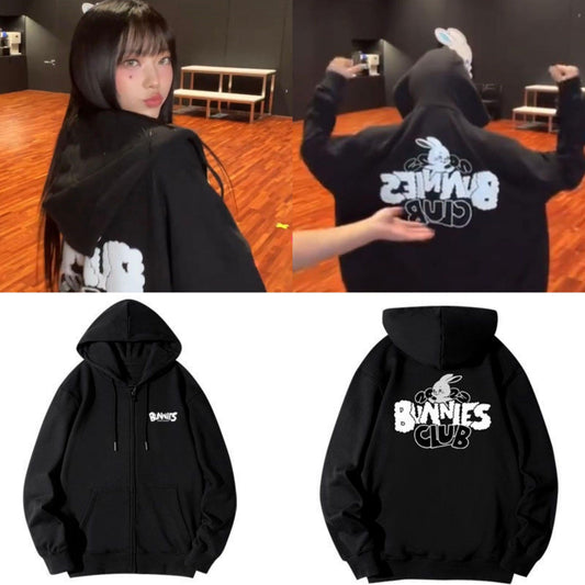 NEWJEANS BUNNIES CLUB HOODIE