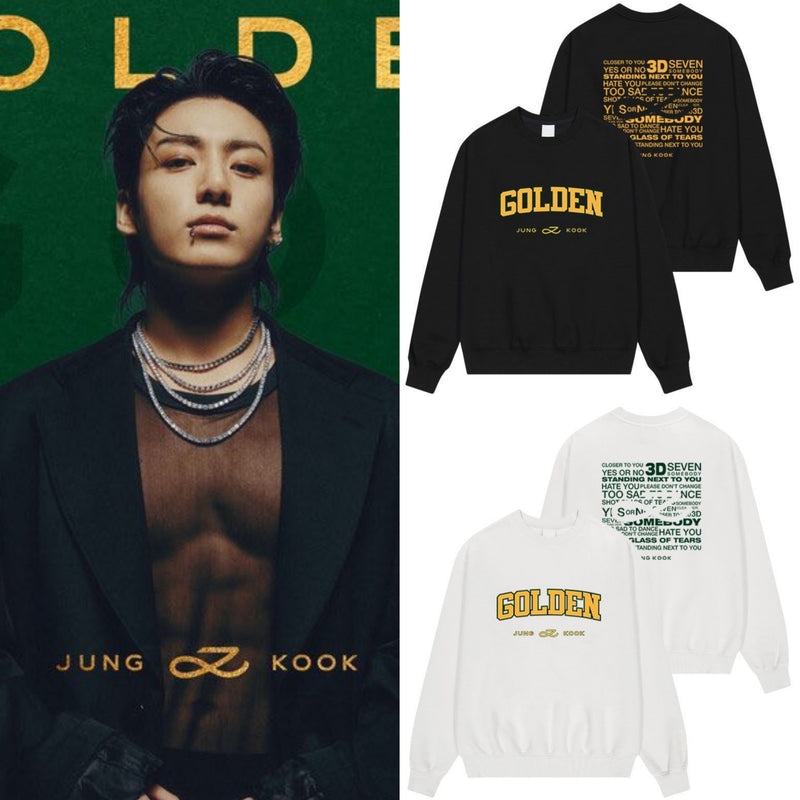 JUNGKOOK GOLDEN SWEATSHIRT (three colors)