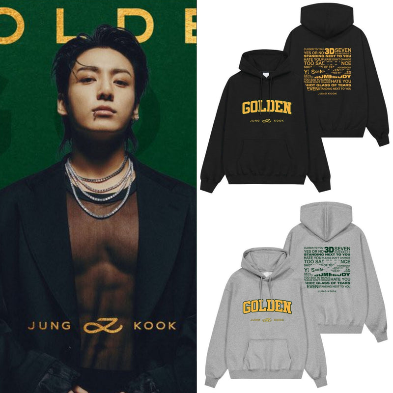 JUNGKOOK GOLDEN HOODIE (six colors)