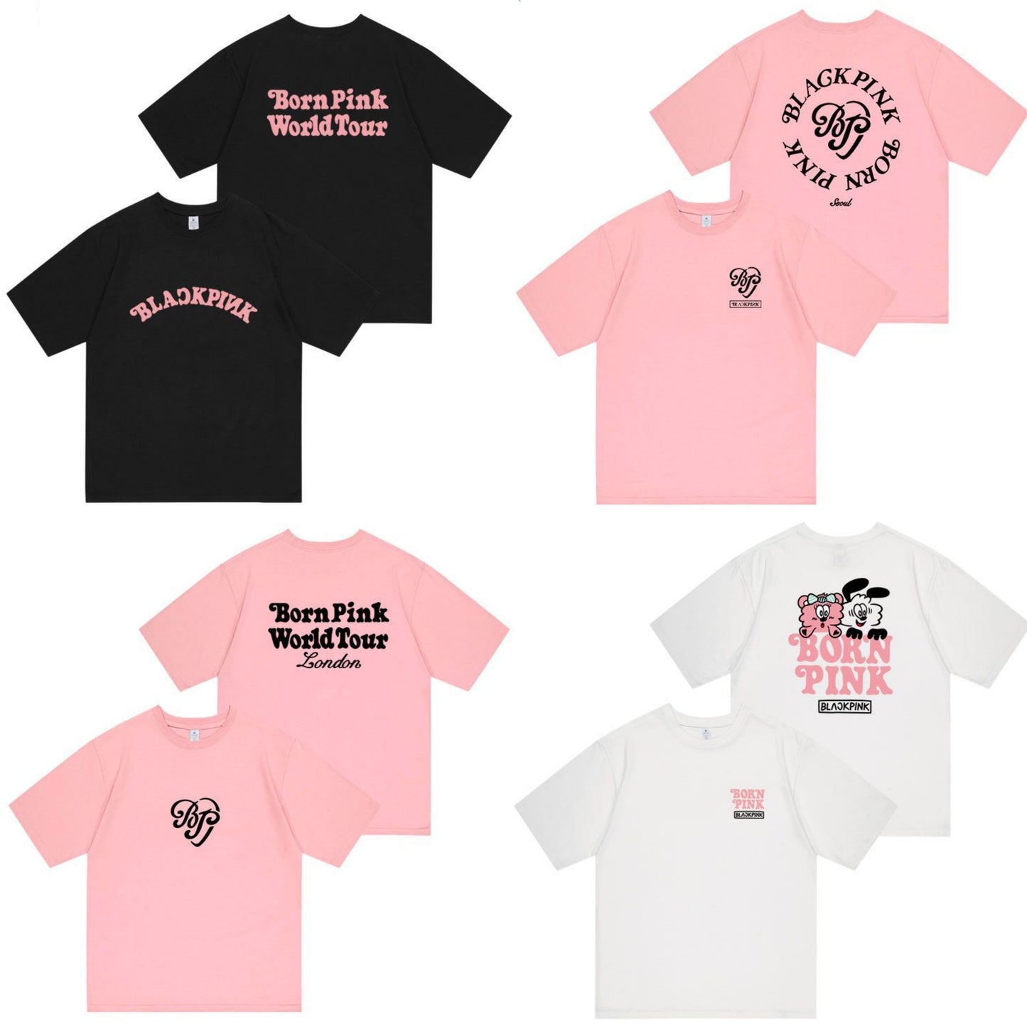 CAMISETAS BLACKPINK BORN PINK 100% ALGODÃO