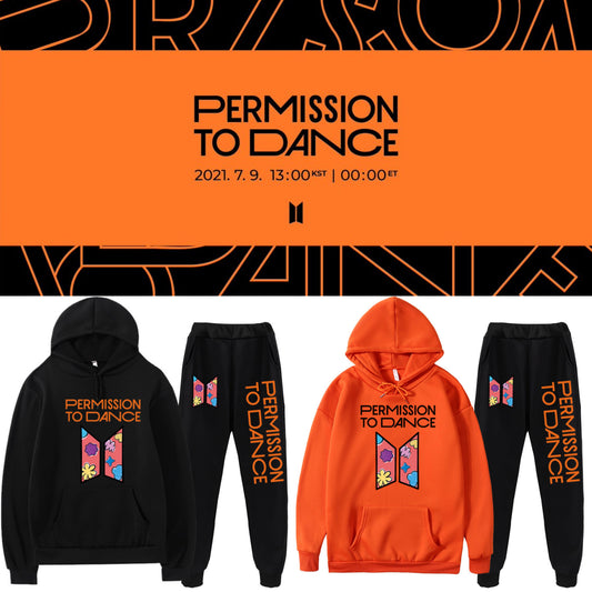 BTS PERMISSION TO DANCE SWEATSHIRT AND PANTS SET