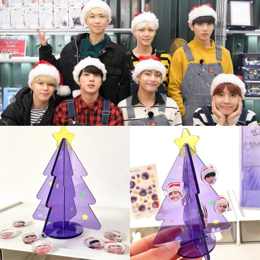 ÁRBOL DE NAVIDAD DE ACRÍLICO/ADORNO ARMY♡BTS