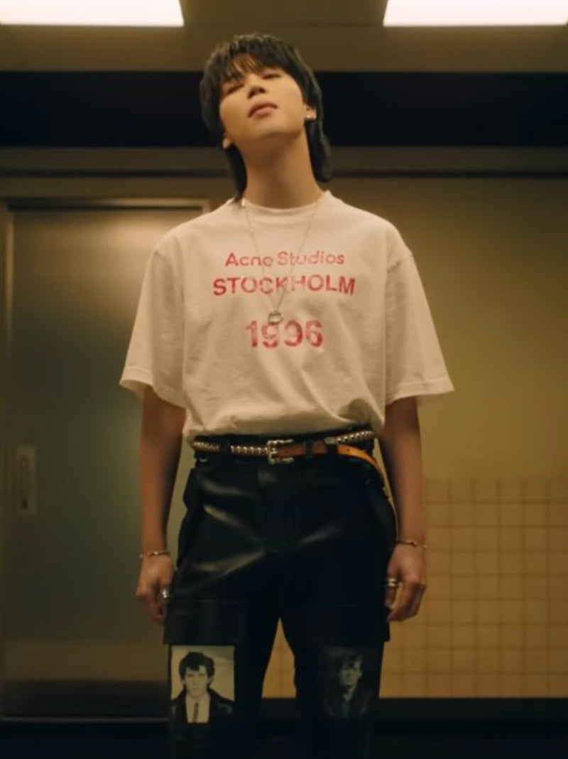 CAMISETA JIMIN CARA COMO LOCO 100% ALGODÓN