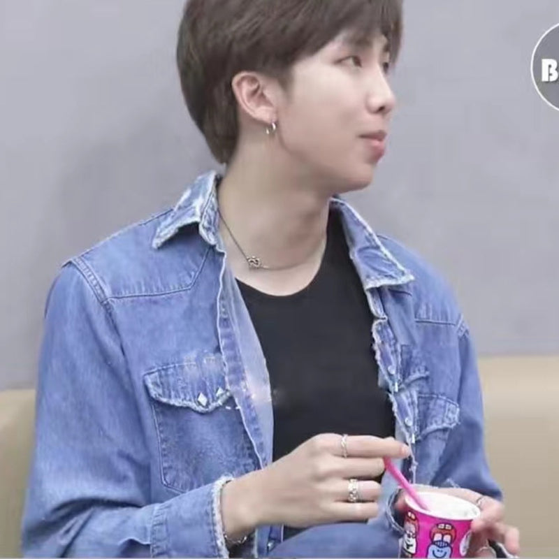 ROSE RM BTS NECKLACE