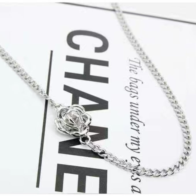 ROSE RM BTS NECKLACE