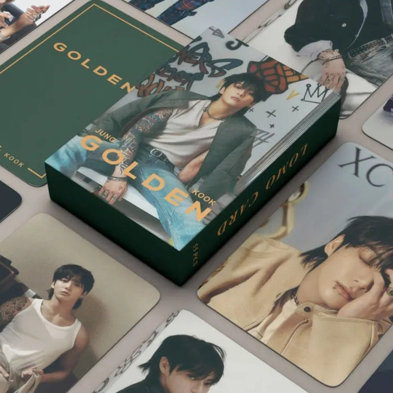 KIT WITH 55 JUNGKOOK GOLDEN PHOTOCARDS