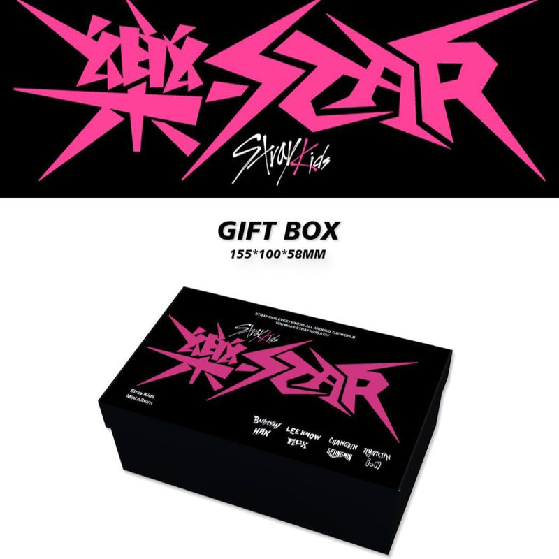 STRAY KIDS ROCK STAR/樂-STAR KIT CON 164 PIEZAS (¡CAJA DE REGALO CON VARIOS ARTÍCULOS!✨)