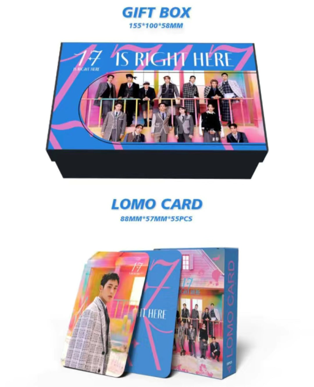 SEVENTEEN MERCH “17 Is Right Here” BOX 162 PIECES (GIFT BOX WITH