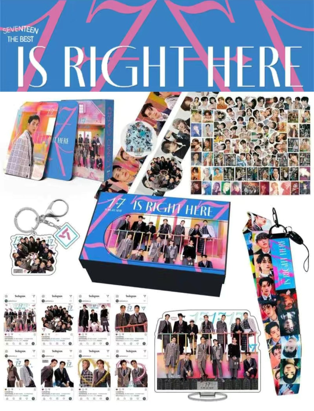 SEVENTEEN MERCH “17 Is Right Here” BOX 162 PIECES (GIFT BOX WITH
