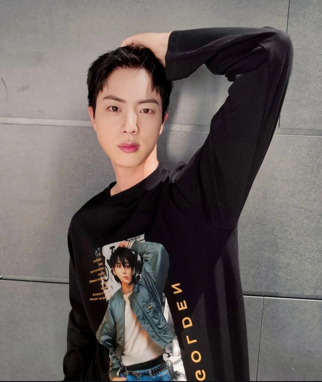 JUNGKOOK GOLDEN MERCH SHIRT 100% COTTON