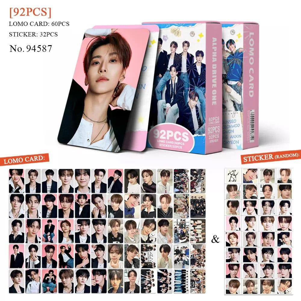 ALPHA DRIVE ONE(ALD1) 60 PHOTOCARDS + 32 STICKERS 92 PCS – PLANET