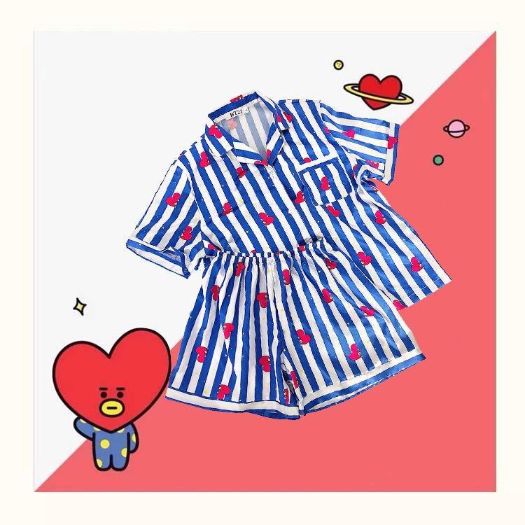 PIJAMAS DE VERANO BTS BT21 (todos los personajes)