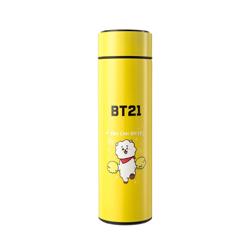 BT21 500ML STAINLESS STEEL THERMAS BOTTLE WITH LED TEMPERATURE DISPLAY