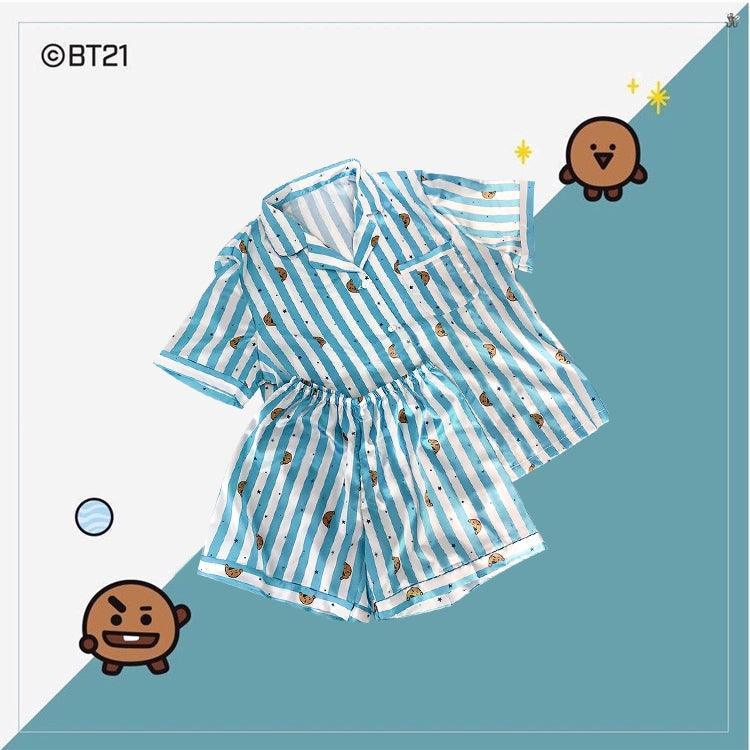 PIJAMAS DE VERANO BTS BT21 (todos los personajes)