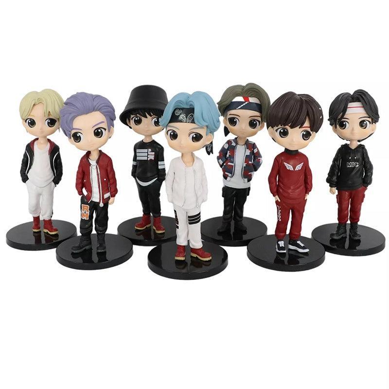 KIT DOLLS/ACTION FIGURES BTS QPOSKET MIC DROP 7 PCS