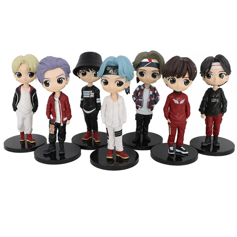 KIT MUÑECOS/FIGURAS DE ACCIÓN BTS QPOSKET MIC DROP 7 PCS