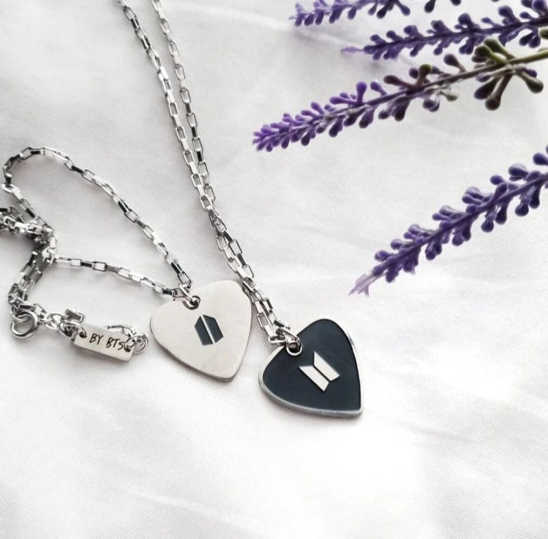 Púa DE GUITARRA SUGA BTS COLLARES DE ACERO INOXIDABLE