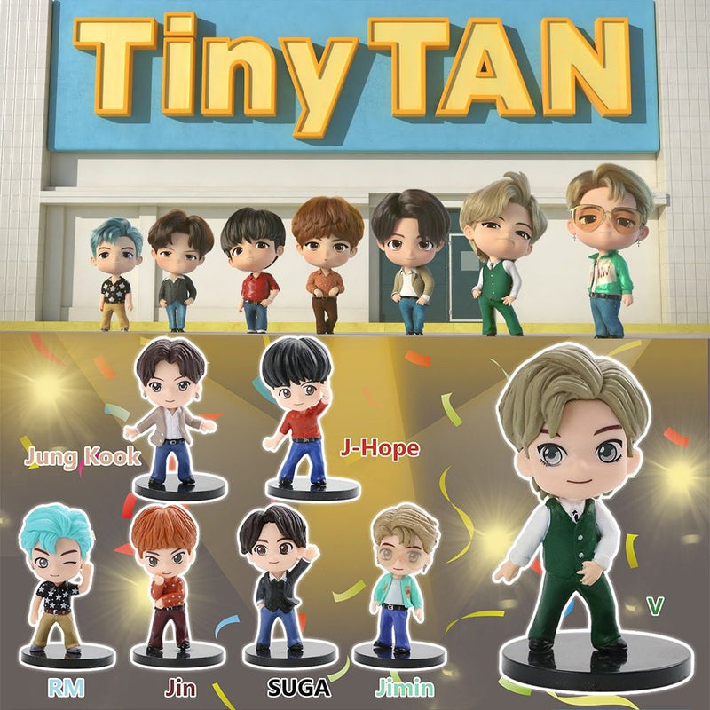 KIT DINAMITA BTS TINY TAN 7 PIEZAS