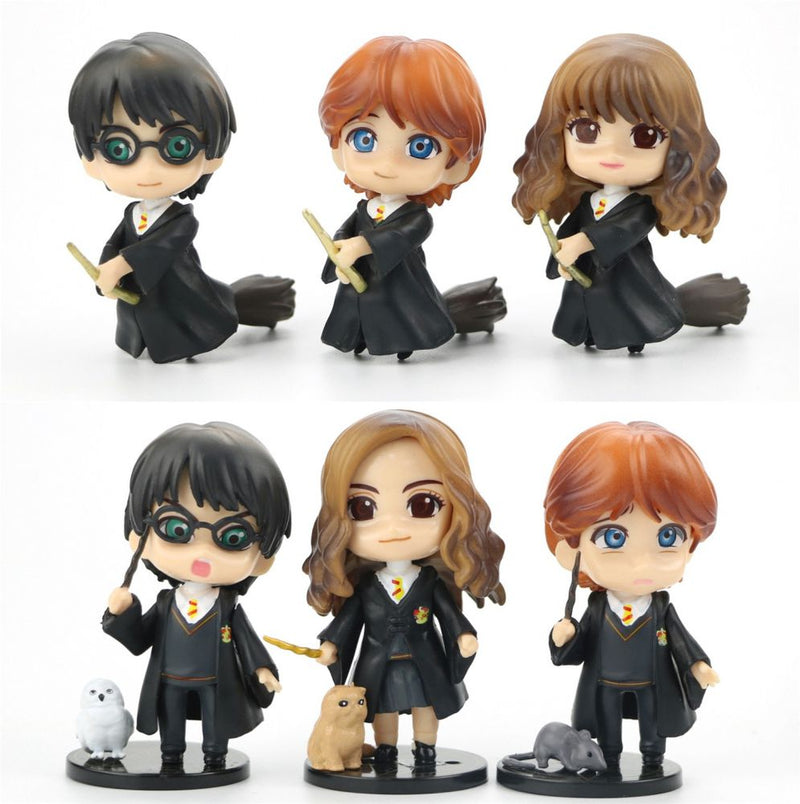 KIT FIGURAS DE ACCIÓN HARRY POTTER 6 PIEZAS