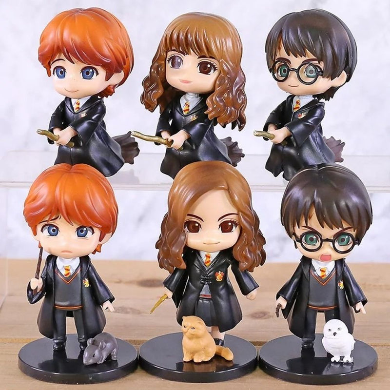 KIT FIGURAS DE ACCIÓN HARRY POTTER 6 PIEZAS