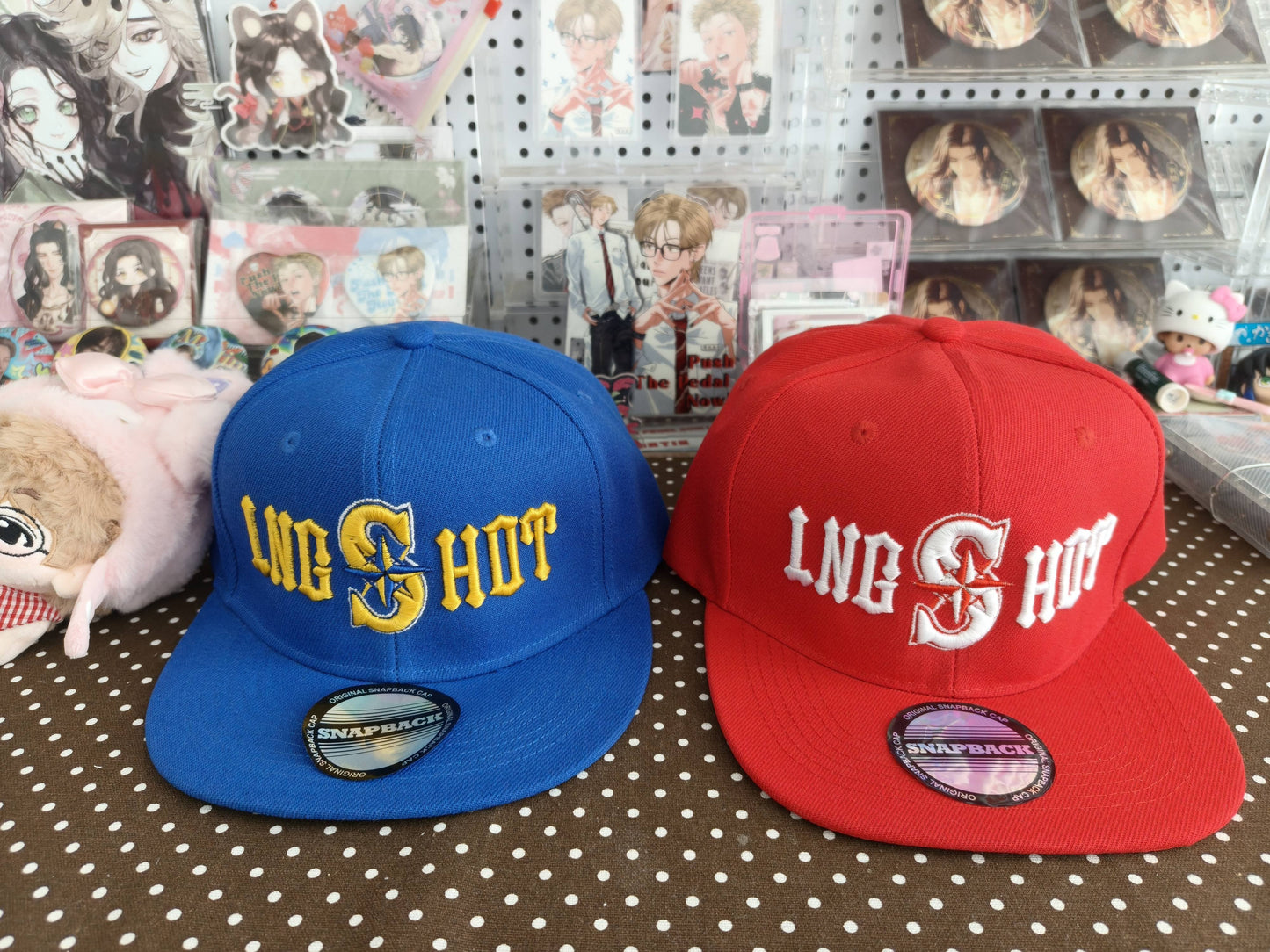LNGSHOT CAP - RED, BLUE AND BLACK