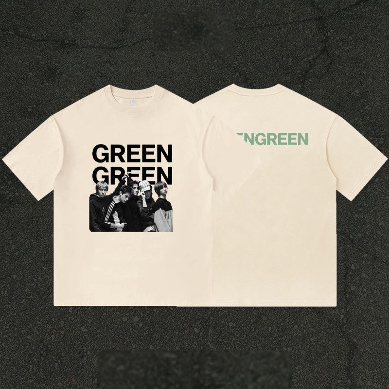 CORTIS T SHIRT GREENGREEN 100% COTTON – PLANET STORE