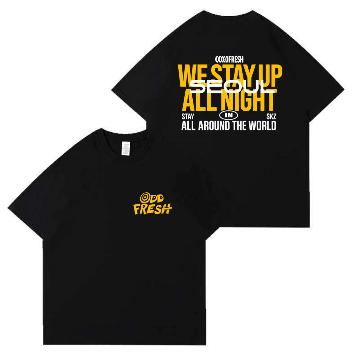 STRAY KIDS ODD & FRESH T-SHIRTS 100% COTTON
