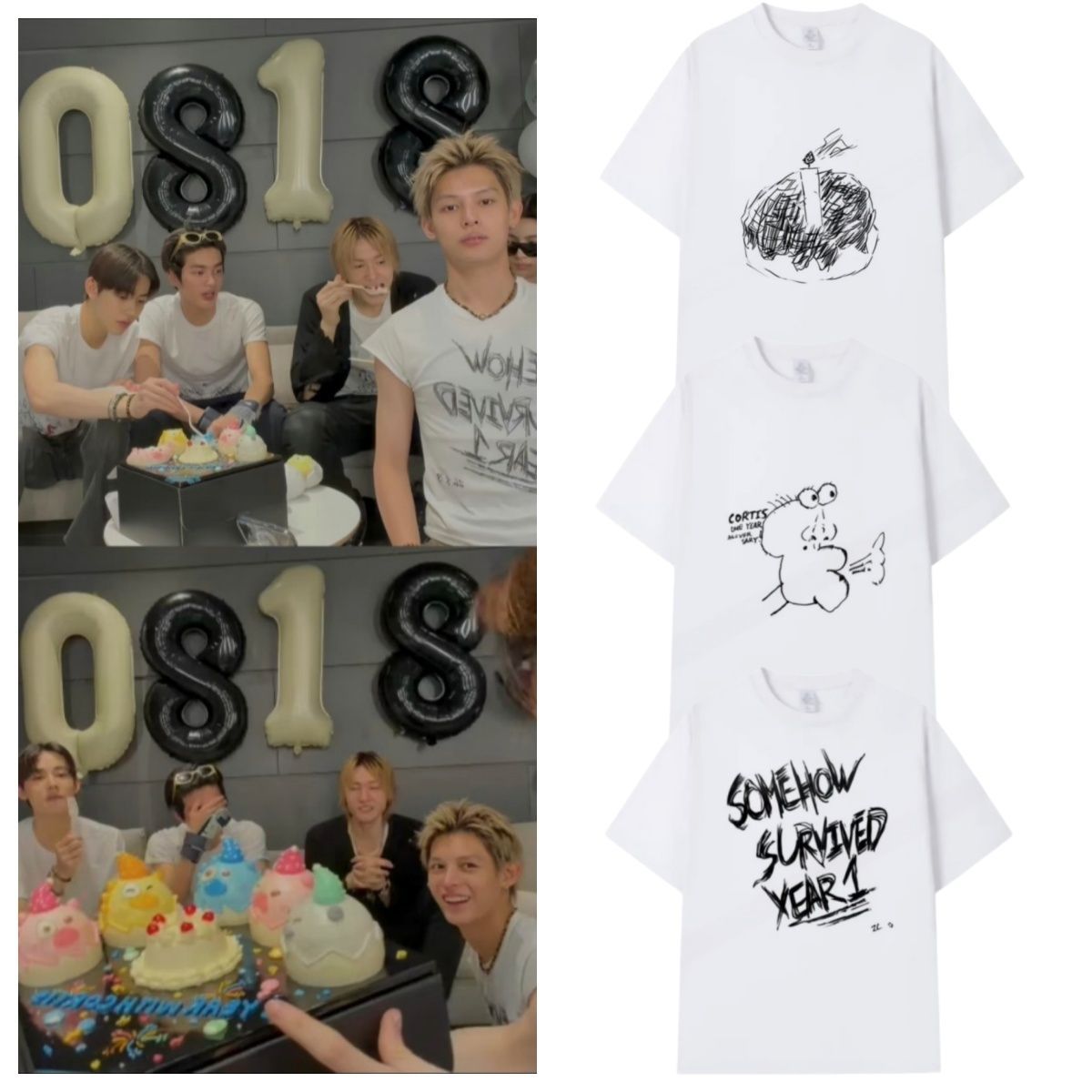 CORTIS 1ST ANNIVERSARY T SHIRT 100% COTTON