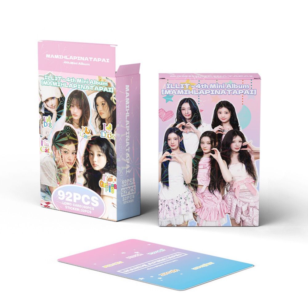 ILLIT MAMIHLAPINATAPAI PHOTOCARDS 92 PCS(60 CARDS+ 32 STICKERS