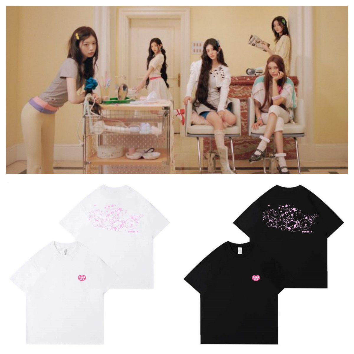 ILLIT DEARLIT T SHIRT 100% COTTON