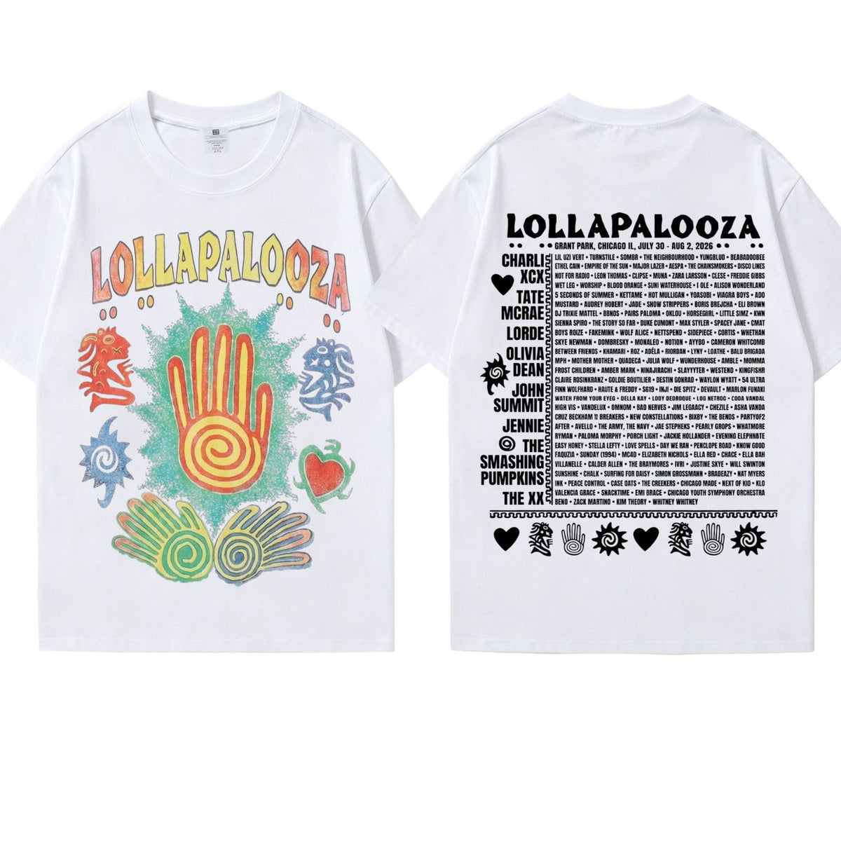 CORTIS T SHIRTS LOLLAPALOOZA 100% COTTON