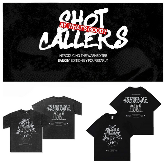 LNGSHOT T SHIRT 4SHOBOIZ Shot Callers AY WHAT'S GOOD  100% COTTON