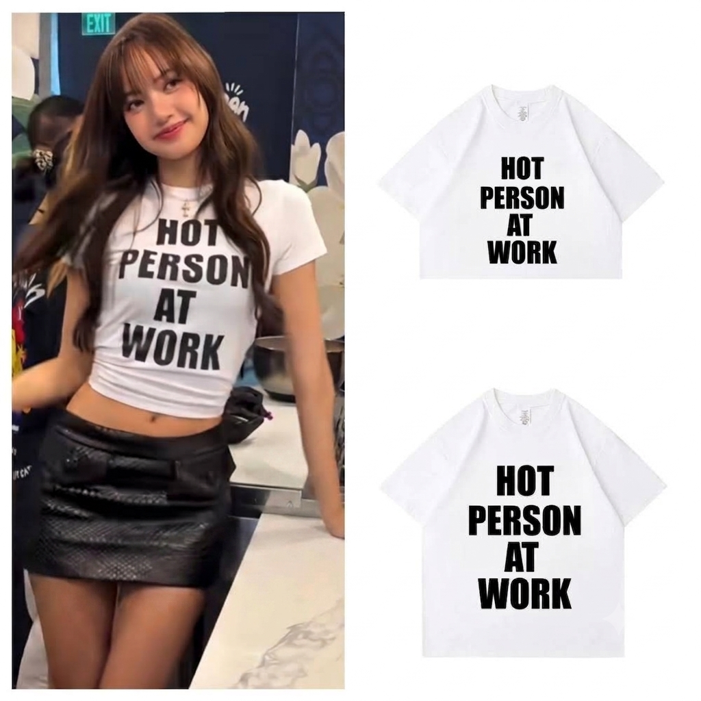 BLACKPINK LISA SAWADIKA T-SHIRT/CROPPEDS 100% COTTON