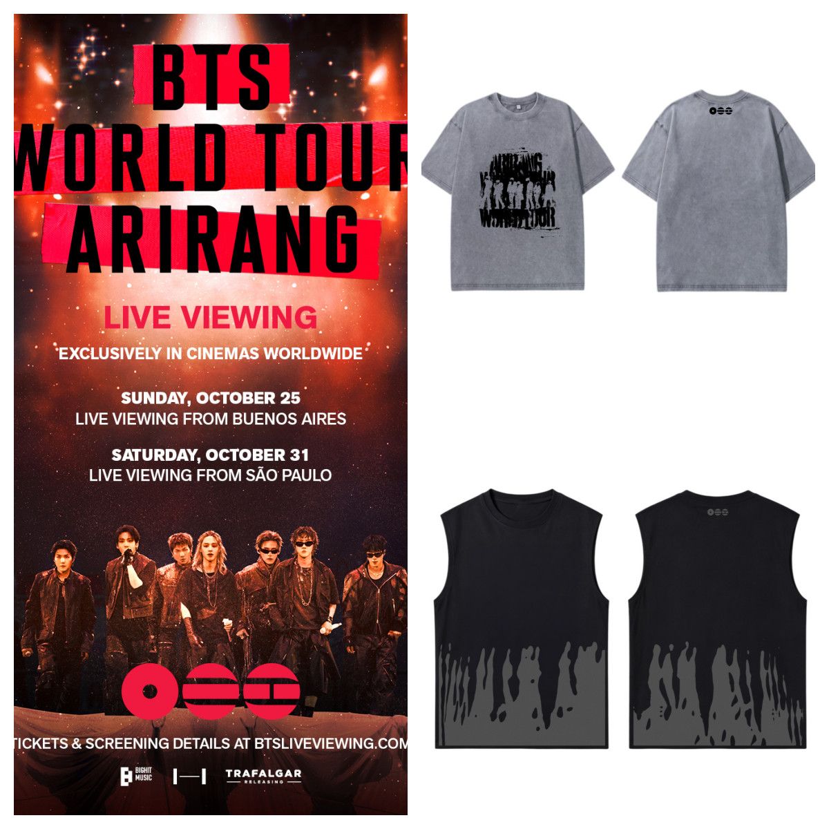 BTS ARIRANG 2nd Drop T-SHIRTS 100% COTTON