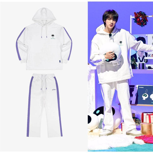 SUDADERA CON CAPUCHA/PANTALÓN/CONJUNTO WOOTTEO EL ASTRONAUTA/JIN BTS