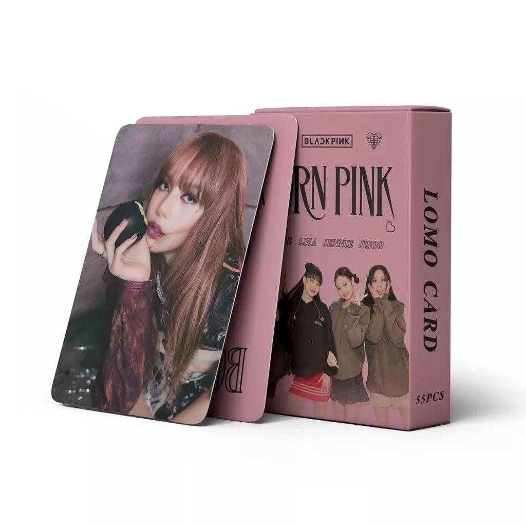 KIT CON 55 TARJETAS FOTOGRÁFICAS BLACKPINK BORN PINK